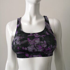 NWT LULULEMON FSFM Purple Black Luxtreme Fabric B/C Cup All Sport Energy Bra 8